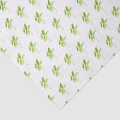 Mint herb Waterverf Greenery Mam Pattern Rustic Tissuepapier (Detail)