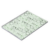 Mint Hipster Glasses Notitieboek (Linkerzijde)