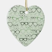 Mint Hipster glazen Keramisch Ornament (Rechts)