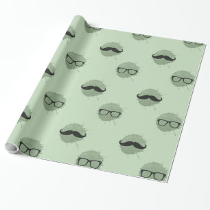Mint Hipster snorren Cadeaupapier