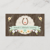 MINT HOEFIJZER WESTERNE ZITPLAATSEN KAARTEN PLAATSKAARTJE (Achterkant)