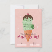 Mint Ice Cream Classroom Valentijn Kaart (Voorkant)
