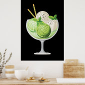 Mint Ice Cream Poster (Keuken)