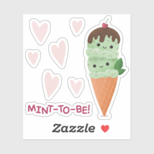 Mint Ice Cream Sticker