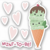 Mint Ice Cream Sticker (Voorkant)