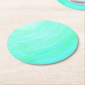 Mint Ice Ronde Kartonnen Onderzetter (Gebogen)