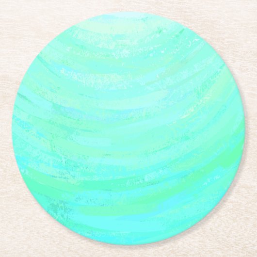 Mint Ice Ronde Kartonnen Onderzetter (Voorkant)