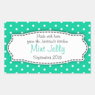 Mint Jelly voedsellabel sticker