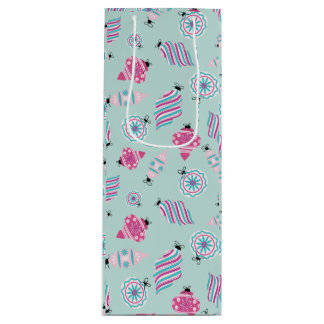 Mint Jolly Baubles Wine Gift Bag Wijn Cadeautas