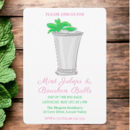 Mint Julep Bourbon Balls Horse Race Derby Day Kaart