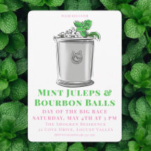 Mint Julep Bourbon Balls Paardenrace Derby Party