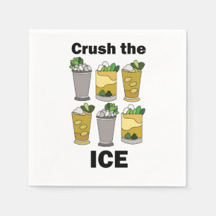 Mint Julep Cocktail Crush The Ice Feest Servet