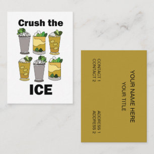 Mint Julep Cocktail Crush The Ice Visitekaartje