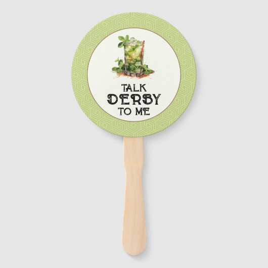 Mint Julep Derby Handwaaier (Voorkant)