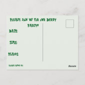 MINT JULEP DERBY INVITATION DU PARTI (Dos)