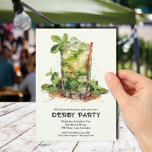 Mint Julep Derby Party Kaart