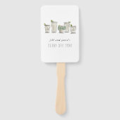 Mint Julep Horse Races Derby Day Handwaaier (Voorkant)