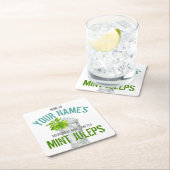 Mint Julep persoonlijk Vierkante Kartonnen Onderzetter (Insitu)