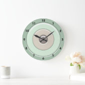 Mint & koffie-cirkels en Bullseye met cijfers Grote Klok (Huis)