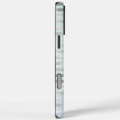Mint lavendel zilveren strepen monogram Case-Mate iPhone case (Achterkant / Rechts)