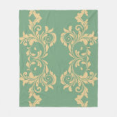 Mint Leaves Fleece Deken (Voorkant)