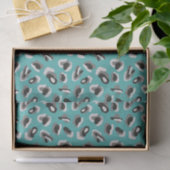 Mint leopard dierprintpatroon tissuepapier (Geschenk)