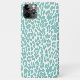 Mint Leopard Pattern iPhone 11 Pro Max Hoesje
