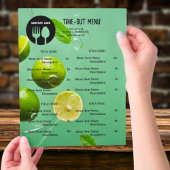 Mint Limoen Restaurant Afhalen Menu met QR-code