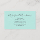 Mint Macaroon Bakery Delicate Gold Visitekaartje (Achterkant)