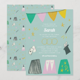 Mint Magic Show Bar Bat Mitzvah Uitnodiging