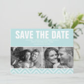 Mint Modern Wedding sparen de Datum Save The Date (Staand voorkant)
