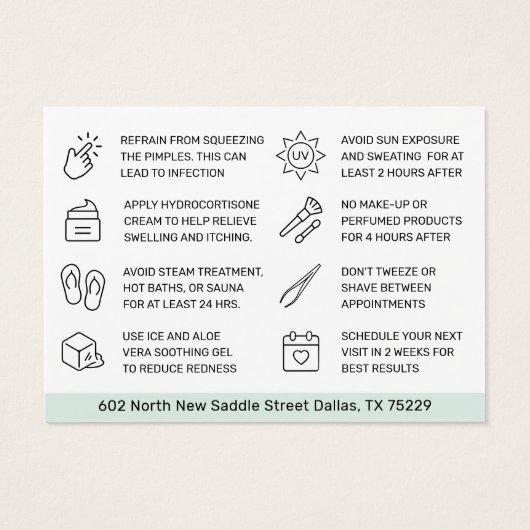 Mint moderne Simple Eyebrow Threading Aftercare (Dos)