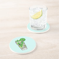 Mint Mojito in Summer Waterverf Cocktail