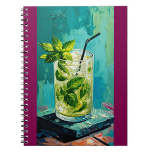 Mint Mojito Painting colorful and texture Notitieboek