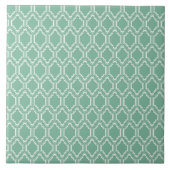 Mint Moroccan Pattern Tegeltje (Voorkant)