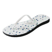 Mint & Navy Confetti Stippen Patroon Teenslippers (Schuin)