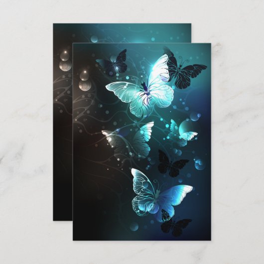 Mint Night Butterflies Aankondiging (Voorkant / Achterkant)