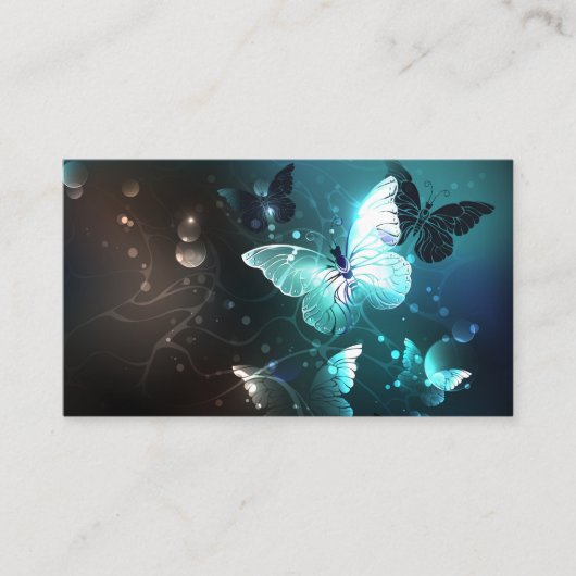 Mint Night Butterflies Advieskaart (Voorkant)