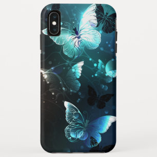 Mint Night Butterflies iPhone XS Max Hoesje