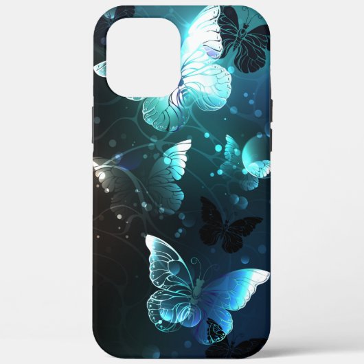Mint Night Butterflies Case-Mate iPhone Case (Achterkant)