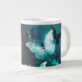 Mint Night Butterflies Extra Grote Beker (Voorkant rechts)