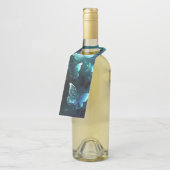 Mint Night Butterflies Flessenhanger (Schuin)