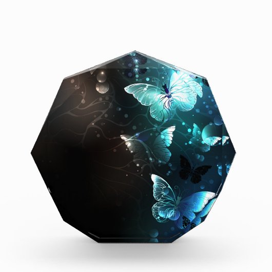 Mint Night Butterflies Fotoblokken (Voorkant)