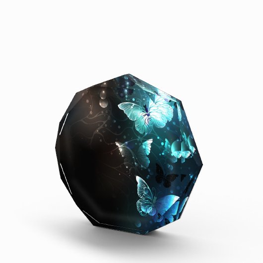 Mint Night Butterflies Fotoblokken (Rechts)