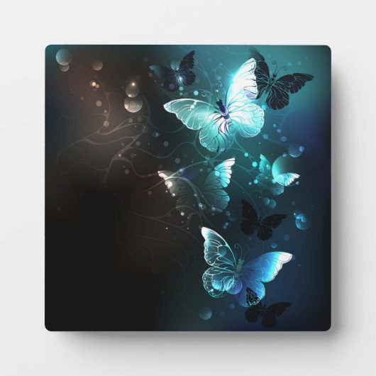 Mint Night Butterflies Fotoplaat (Voorkant)