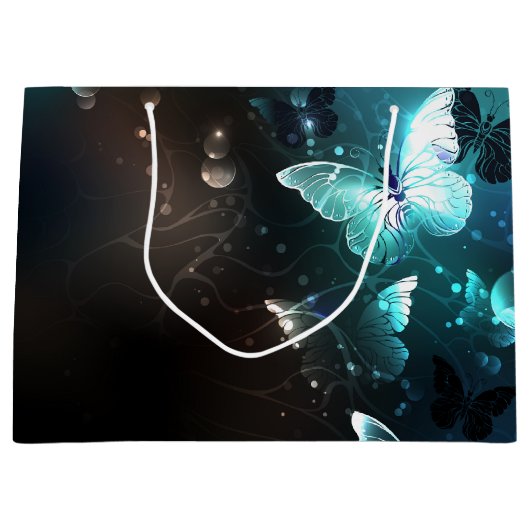 Mint Night Butterflies Groot Cadeauzakje (Voorkant)