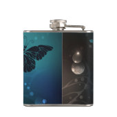 Mint Night Butterflies Heupfles (Achterkant)