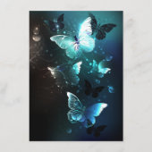 Mint Night Butterflies Informatiekaartje (Voorkant)