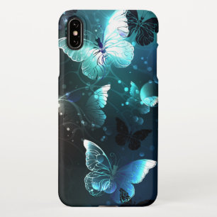 Mint Night Butterflies iPhone XS Max Hoesje