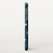 Mint Night Butterflies iPhone Hoesje (Linkerkant)